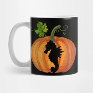 Seahorse in pumpkin Mug